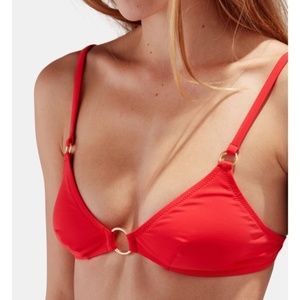 Solid and Striped Red Bikini